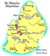 Map of Mauritius