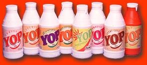 gamme des produits Yop